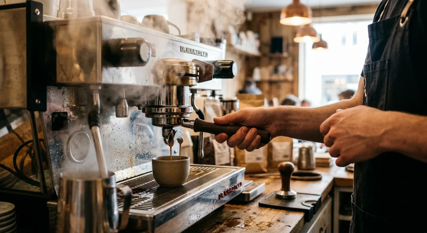 Espresso machine and barista station